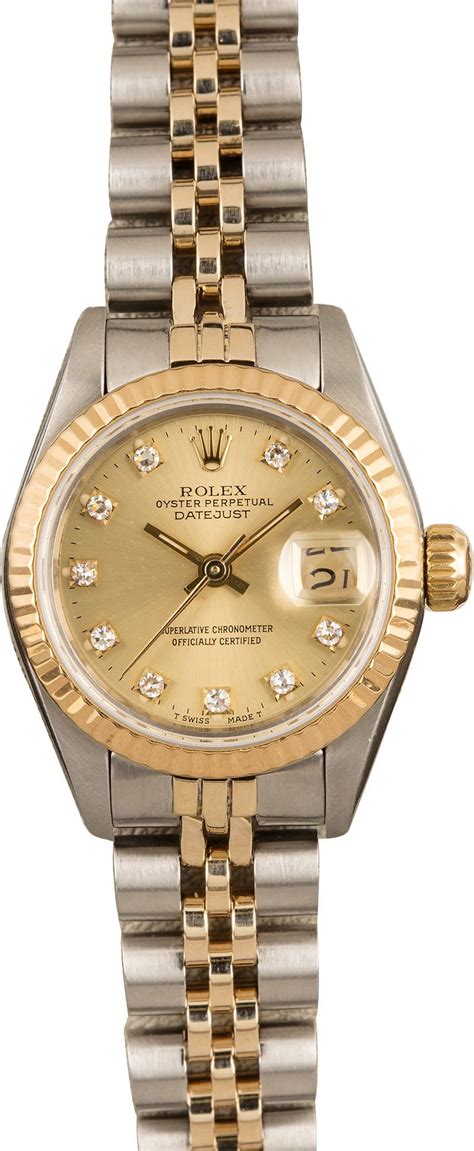 rolex oyster perpetual datejust two tone womens